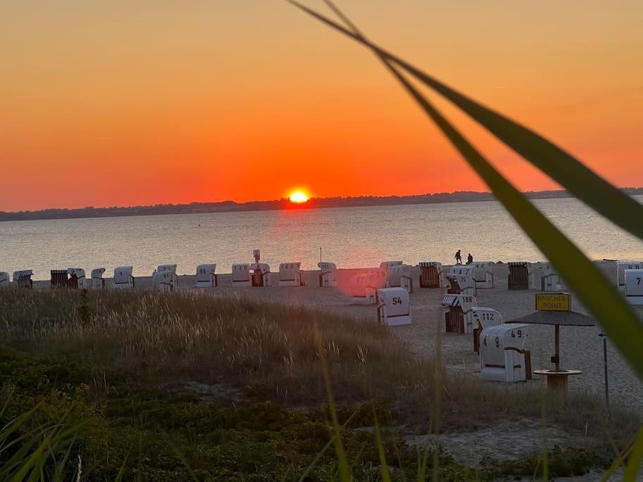 Neue Ferienwohnung Kuestennaehe Mit Terrasse 3Km Zum Strand Osdorf Buitenkant foto