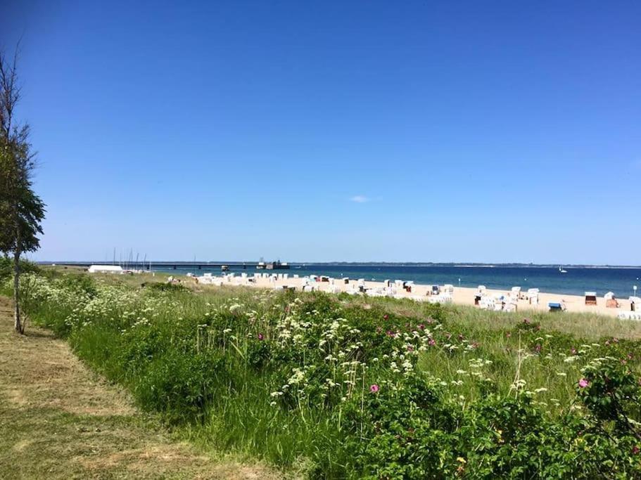 Neue Ferienwohnung Kuestennaehe Mit Terrasse 3Km Zum Strand Osdorf Buitenkant foto